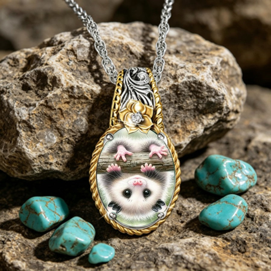 Opossum Pendant Necklace