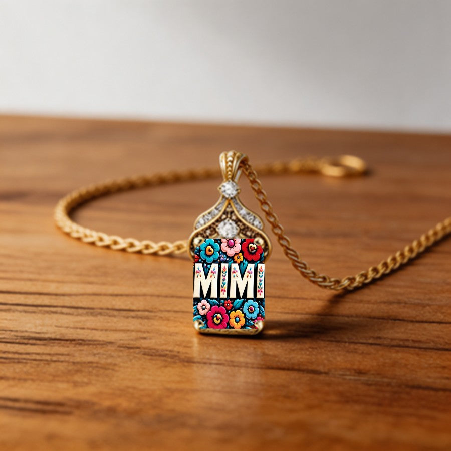 Colorful Floral Mimi Pendant Necklace