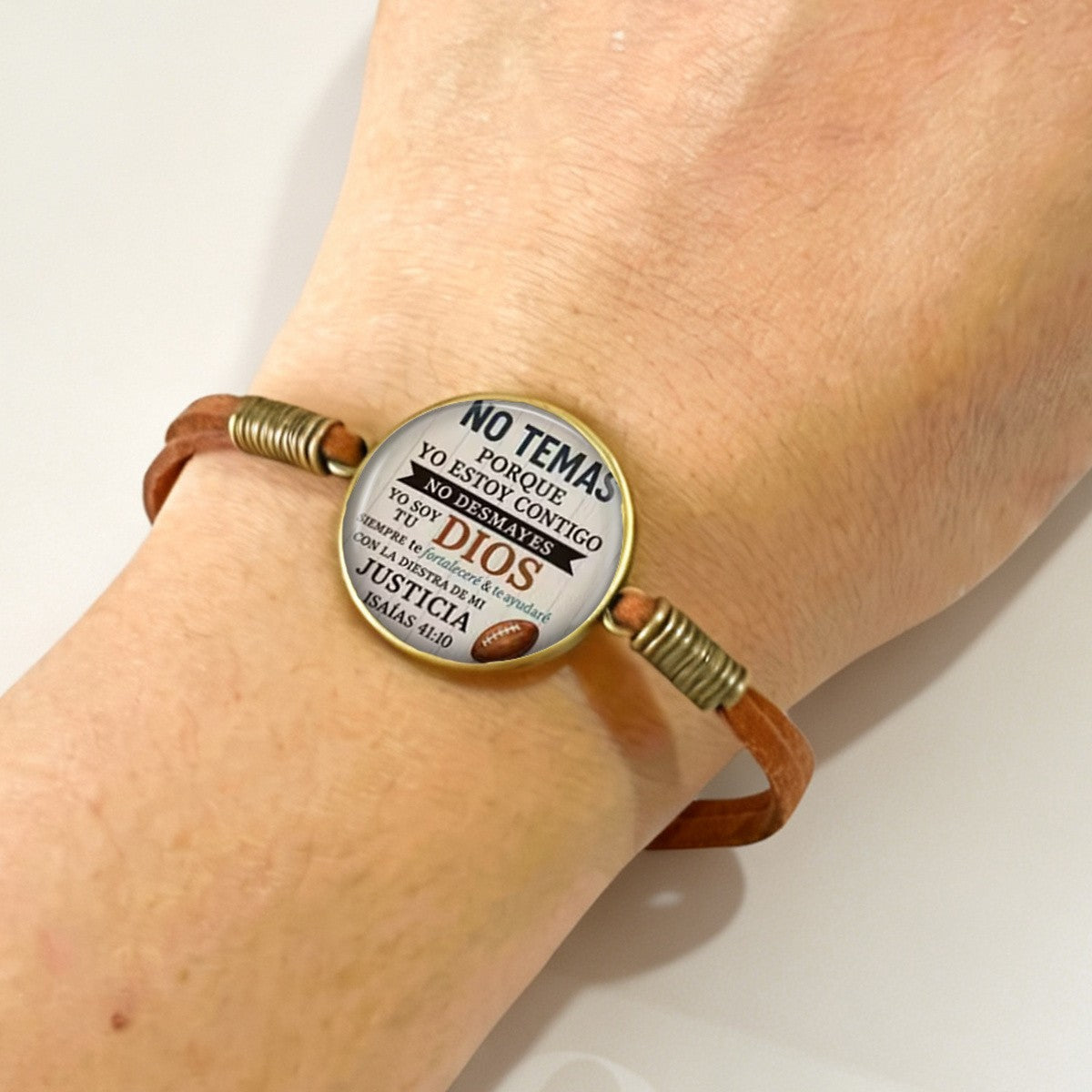 No Temas Spanish Scripture Bracelet