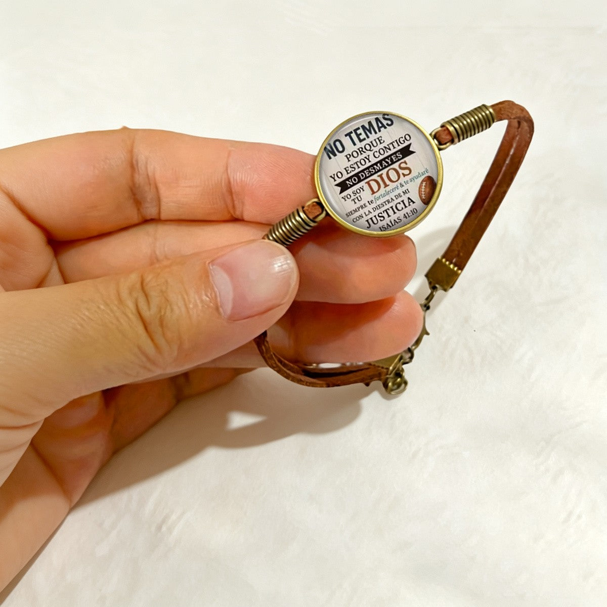 No Temas Spanish Scripture Bracelet