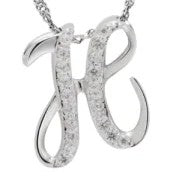 Crystal Initial D Necklace