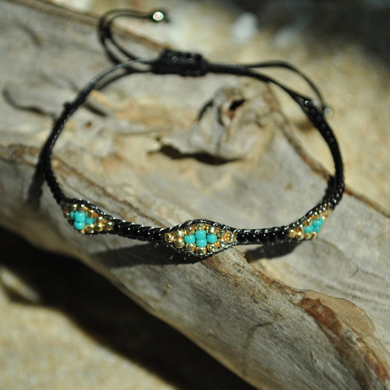 Colorful Beaded Eye Bracelet Set