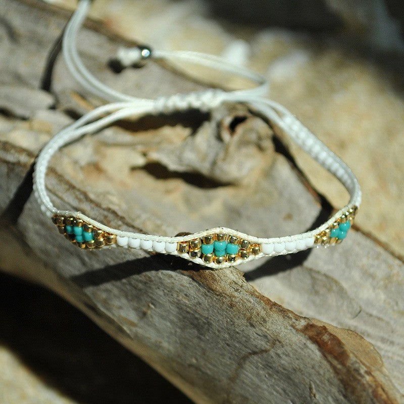 Colorful Beaded Eye Bracelet Set