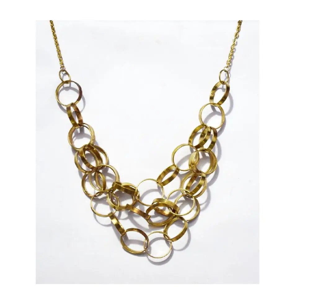 Antique Gold Link Necklace