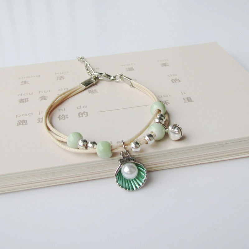 Starfish & Shell Cord Bracelet Set