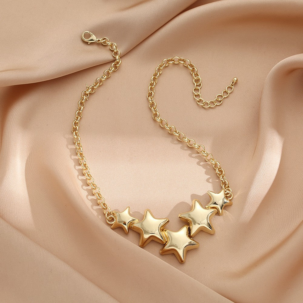 Five Star Charm Necklace