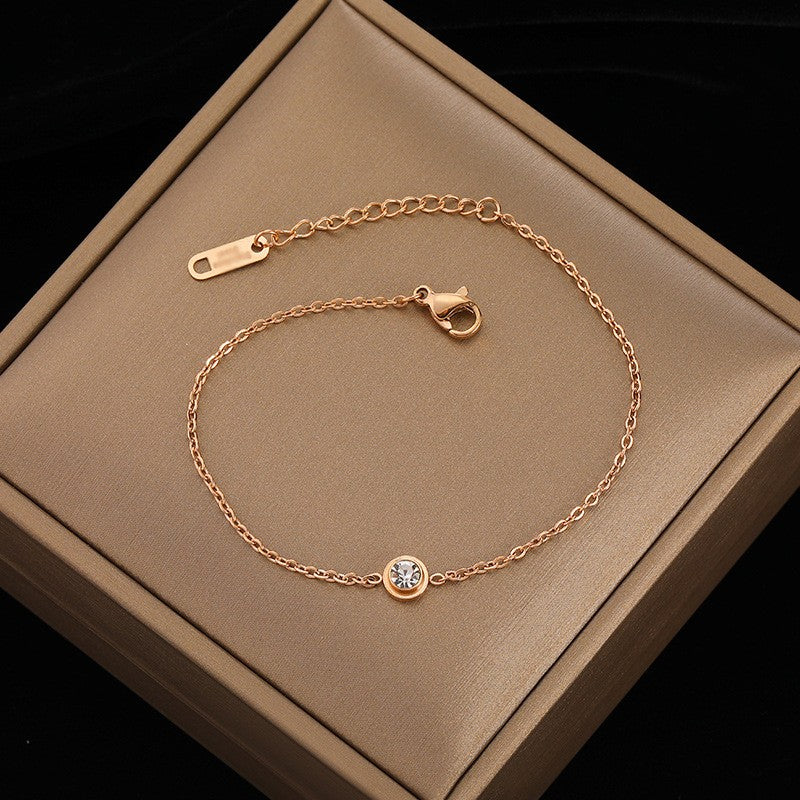 Single Stone Bezel Bracelet