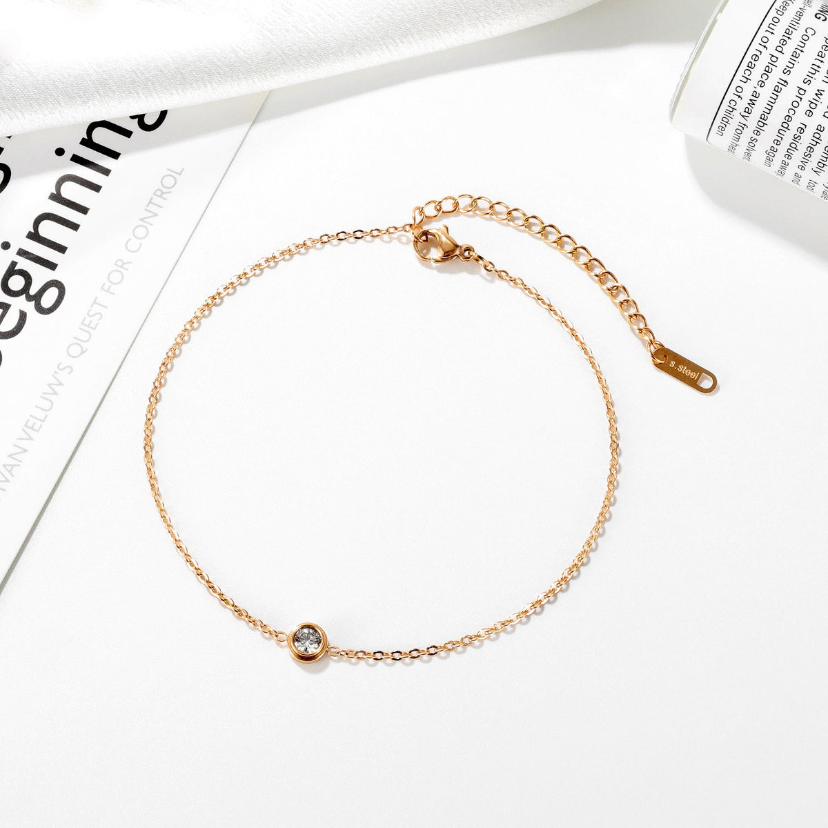 Single Stone Bezel Bracelet