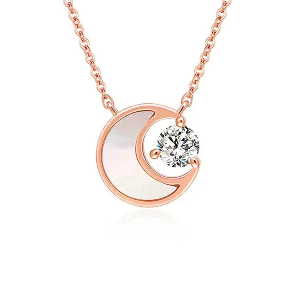Crescent Moon & Crystal Jewelry Set