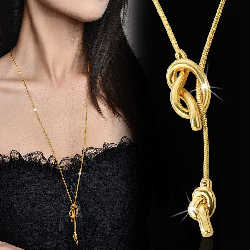 Sailor Knot Lariat Necklace
