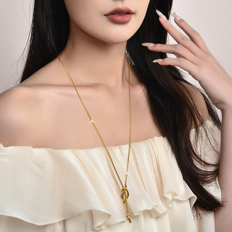 Sailor Knot Lariat Necklace