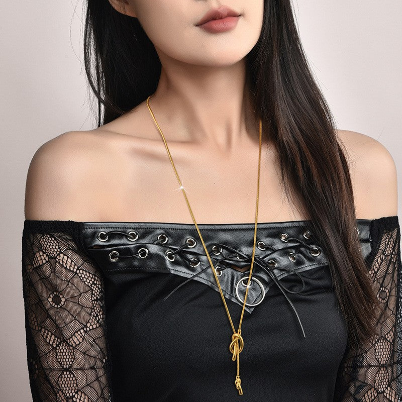 Sailor Knot Lariat Necklace