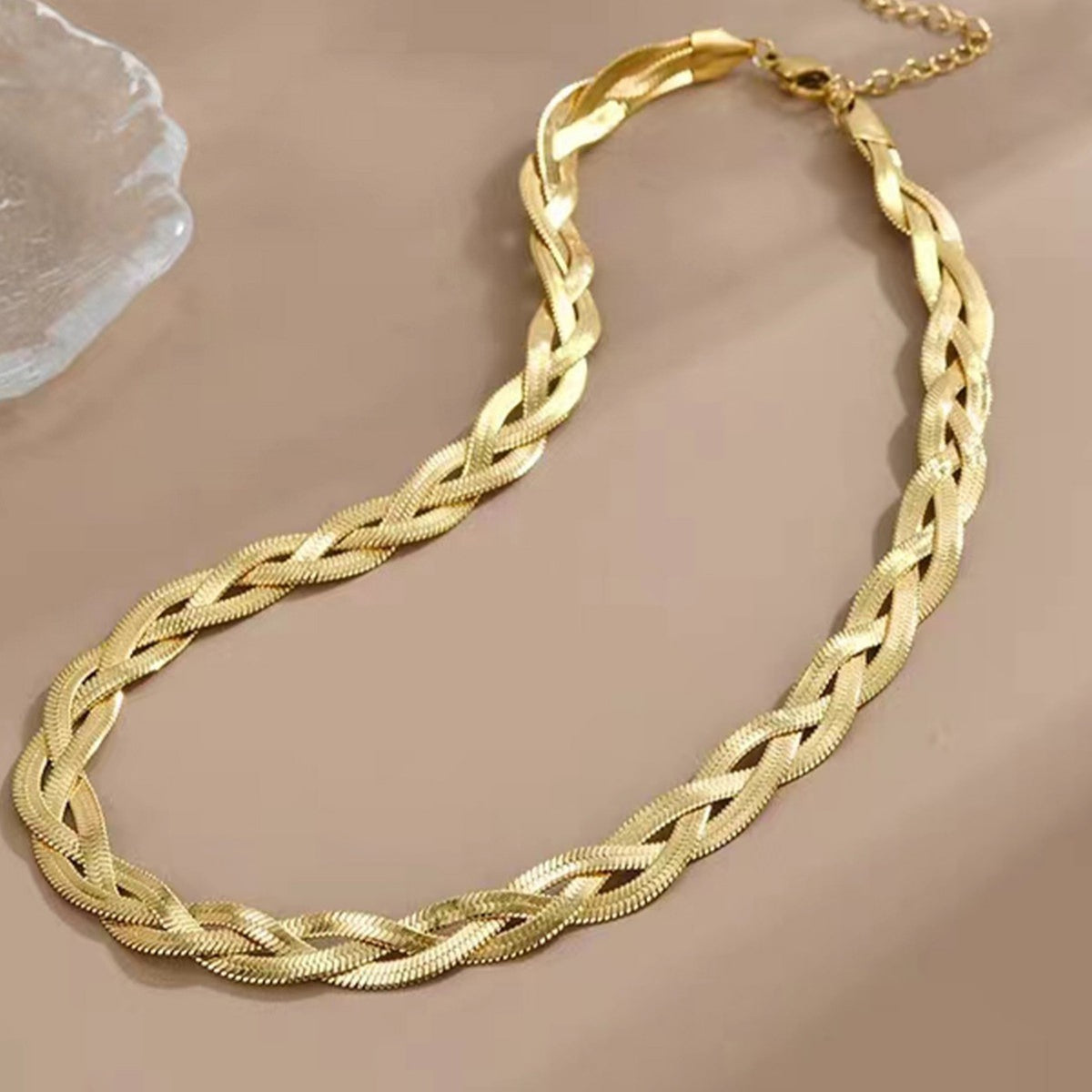 Woven Snake Chain Necklace