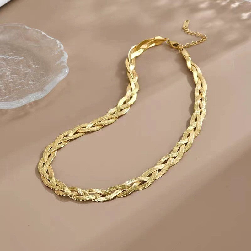 Woven Snake Chain Necklace