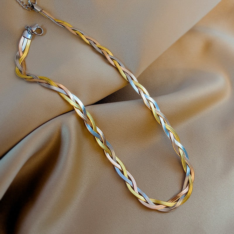 Woven Snake Chain Necklace