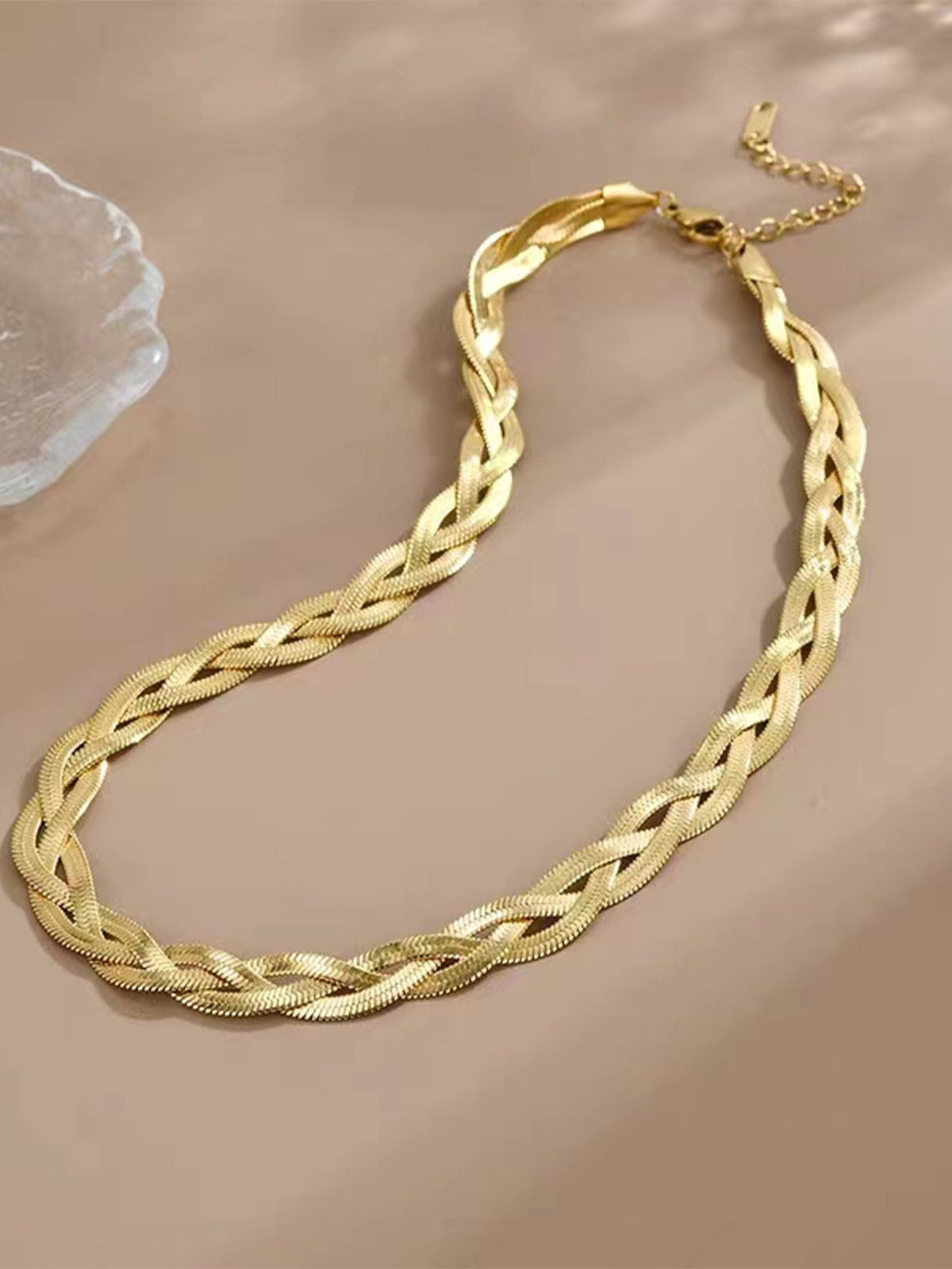 Woven Snake Chain Necklace