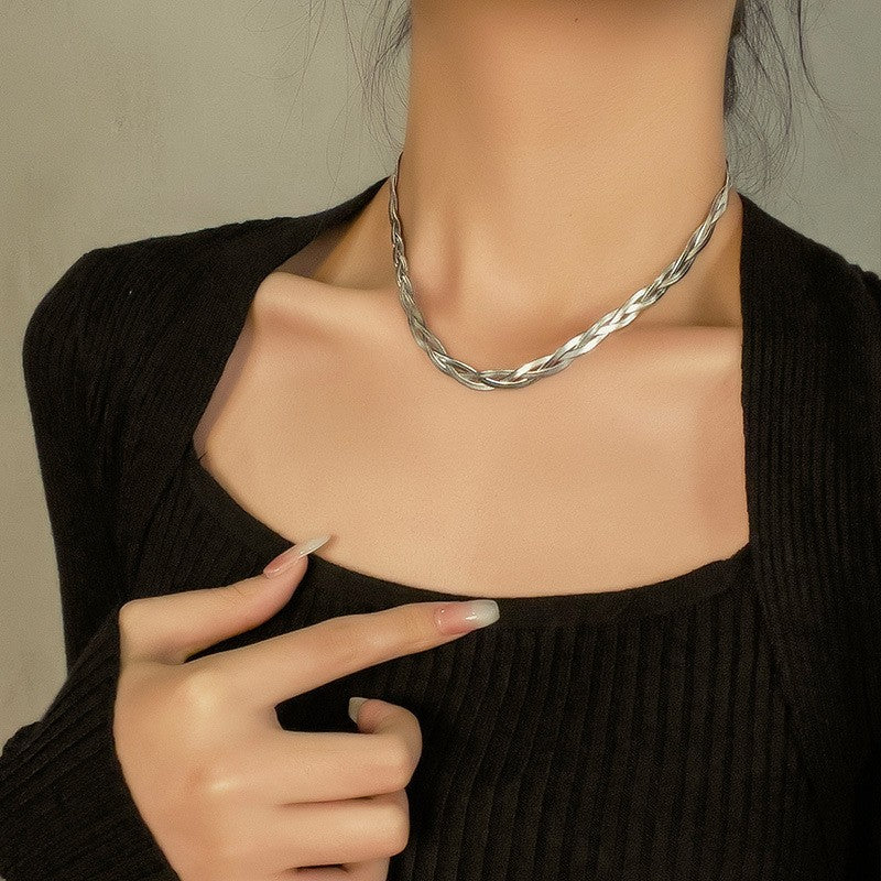 Woven Snake Chain Necklace
