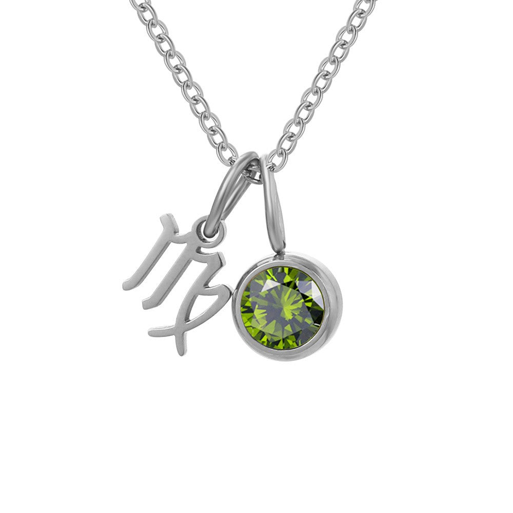 Zodiac Birthstone Necklace