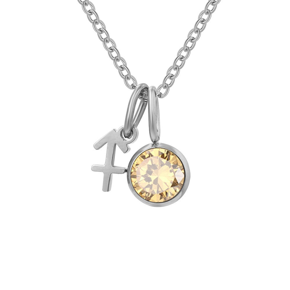 Zodiac Birthstone Necklace