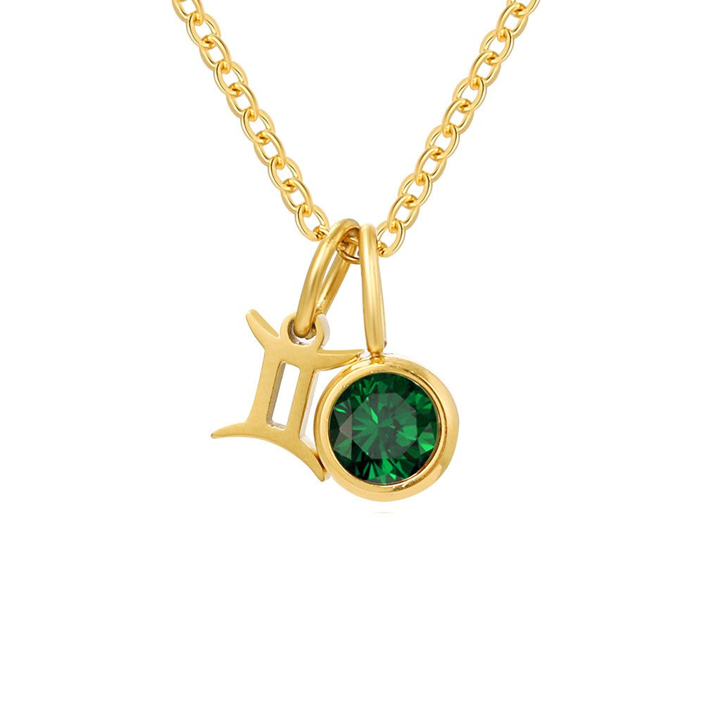 Zodiac Birthstone Necklace