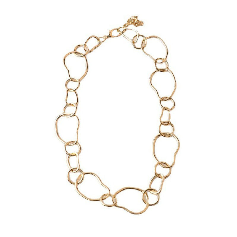 Irregular Organic Link Necklace