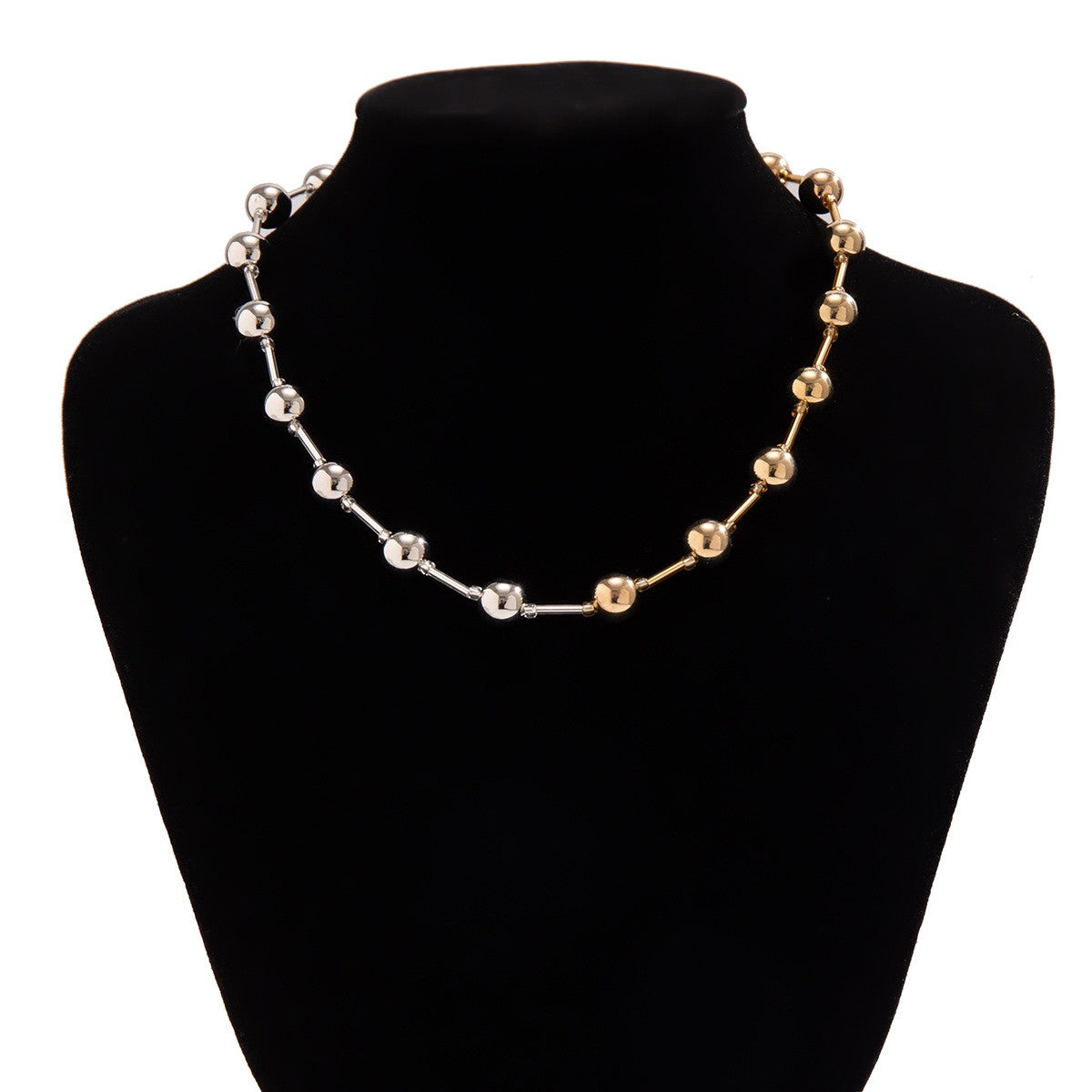 Two-Tone Gradient Bead Necklace