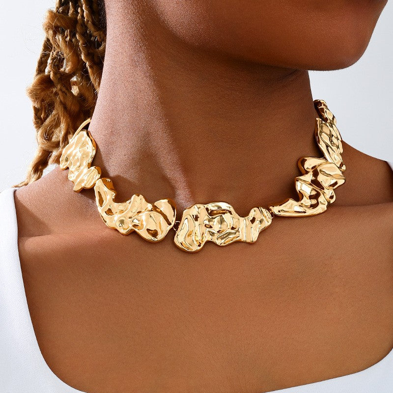 Liquid Gold Statement Necklace