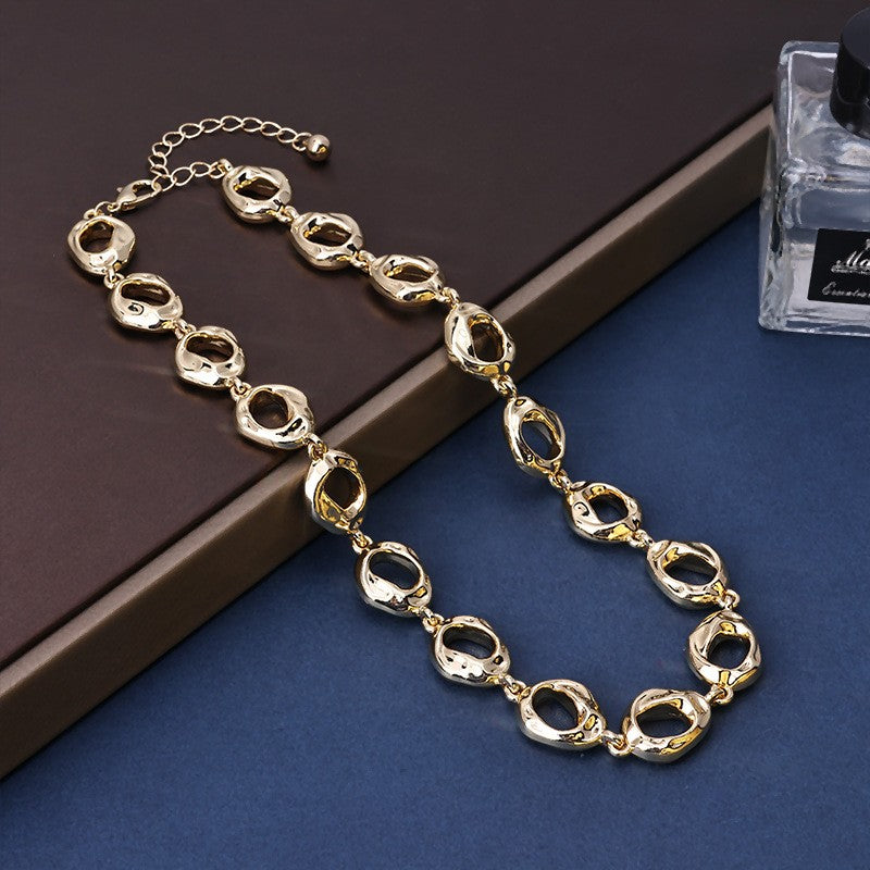 Organic Oval Link Necklace