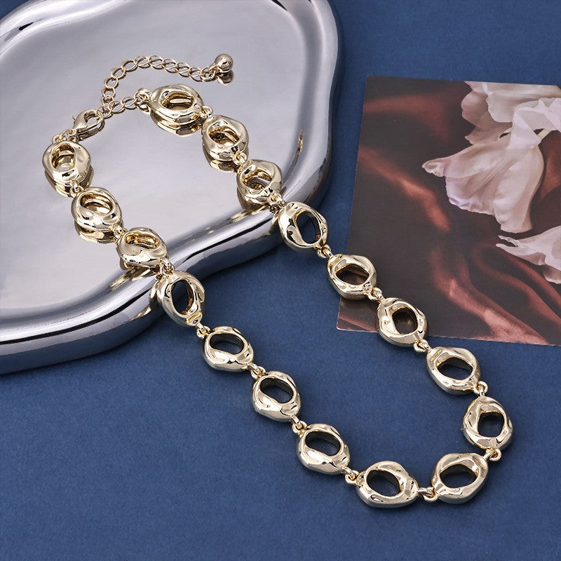 Organic Oval Link Necklace