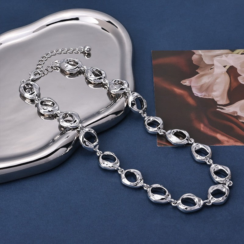 Organic Oval Link Necklace