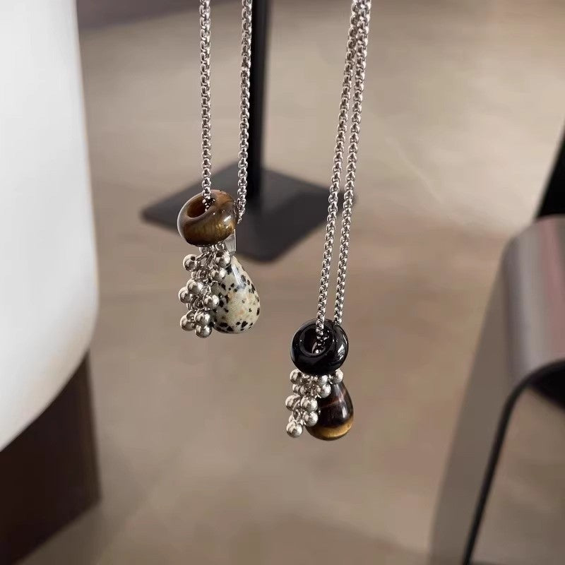 Tiger's Eye Grape Cluster Necklace