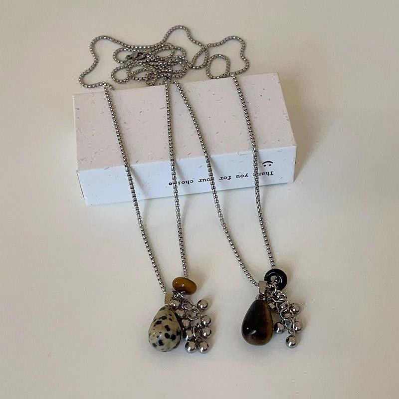Tiger's Eye Grape Cluster Necklace