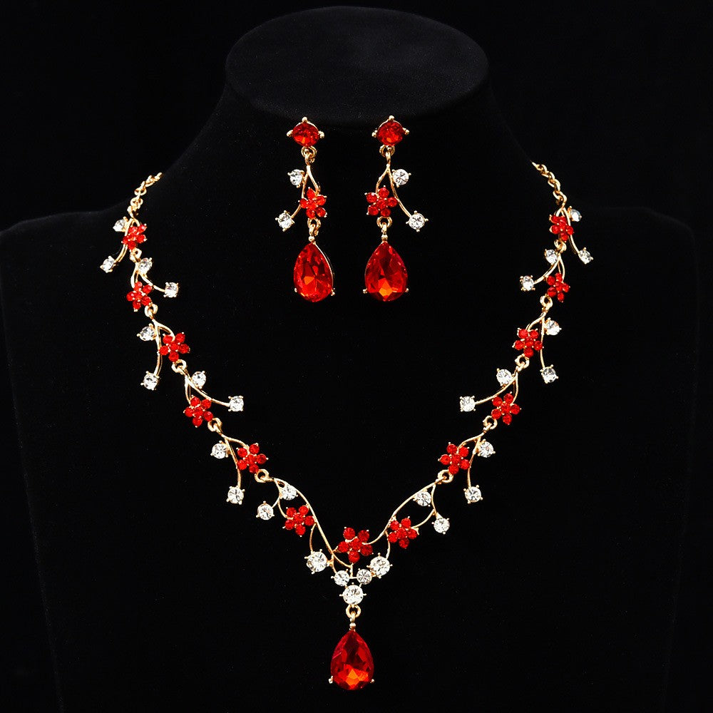 Floral Vine Necklace & Earring Set