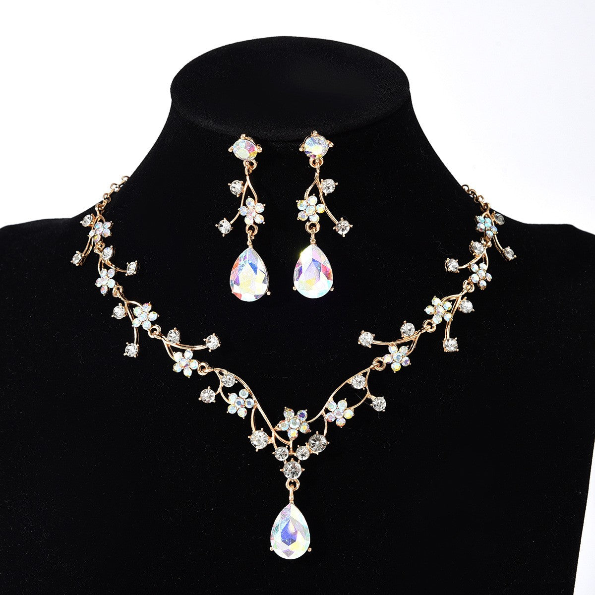Floral Vine Necklace & Earring Set