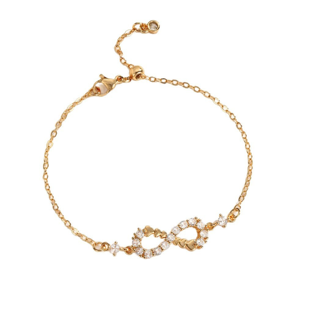 Crystal Infinity Heart Bracelet