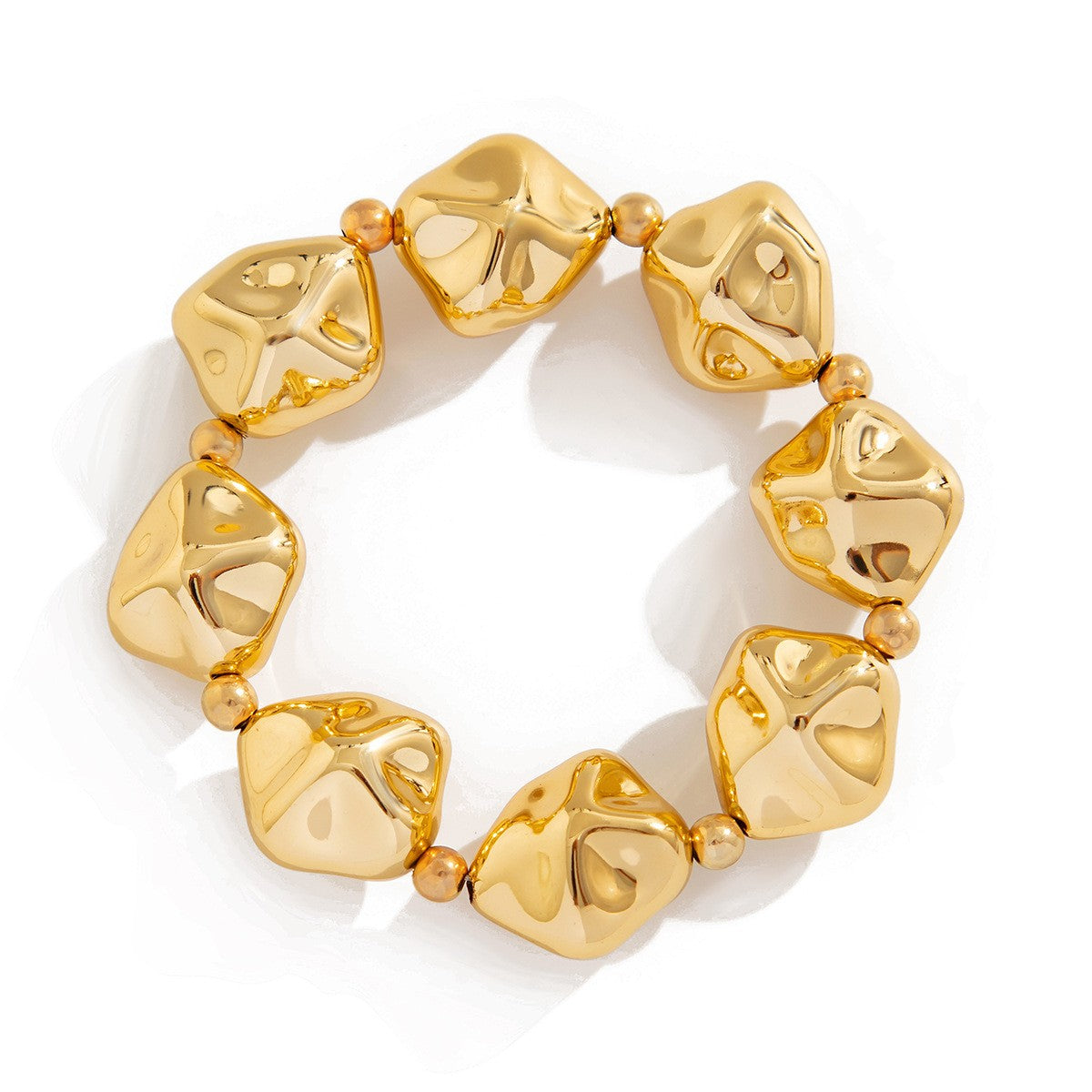 Irregular Geometric Bead Necklace Set