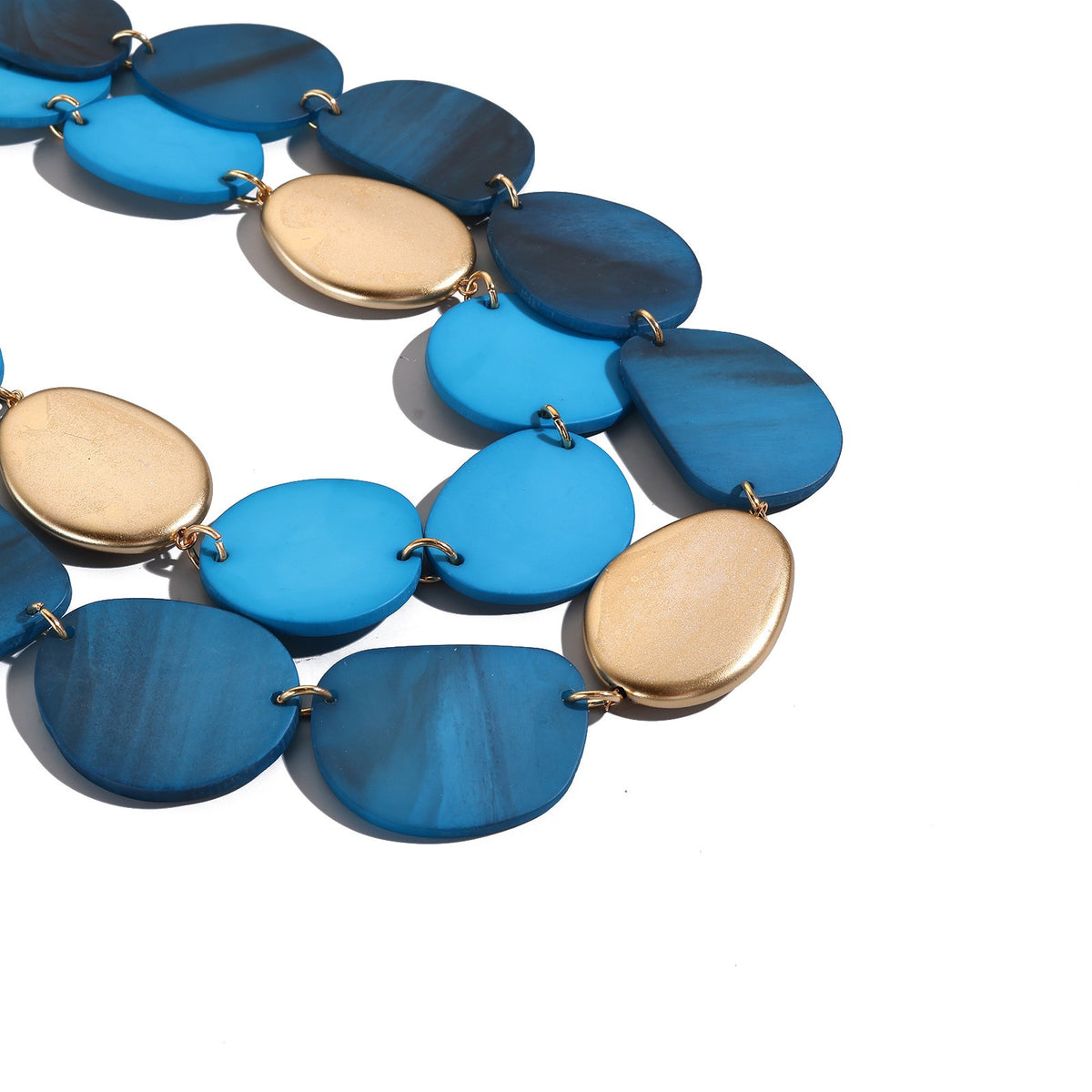 Layered Acrylic Disc Necklace