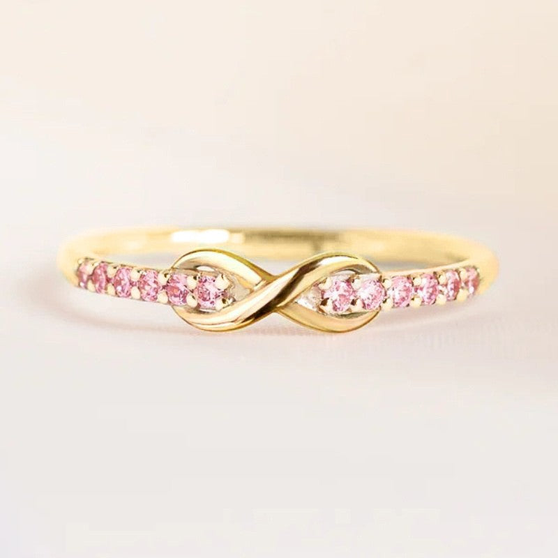 Gemstone Infinity Ring