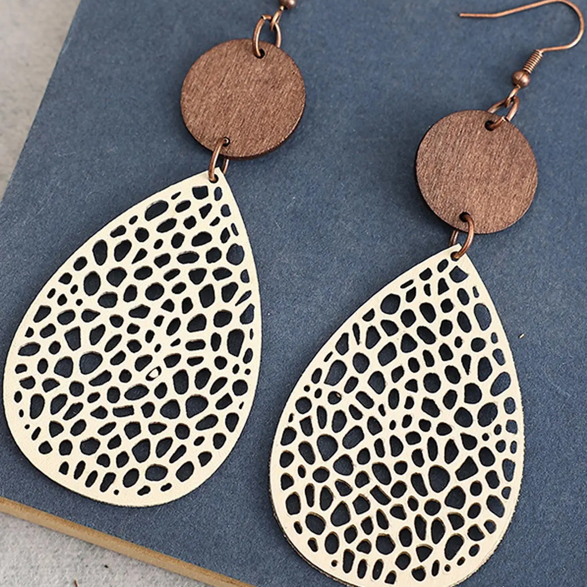 Hollow Water Drop Earrings