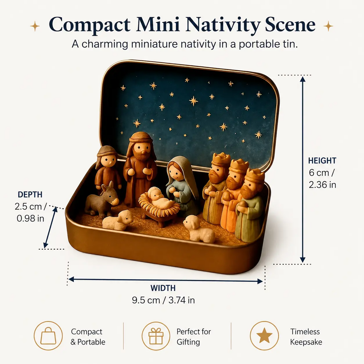 Pocket Size Nativity Scene Set