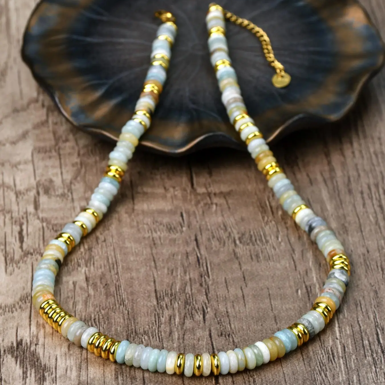 Natural Stone Beaded Necklace