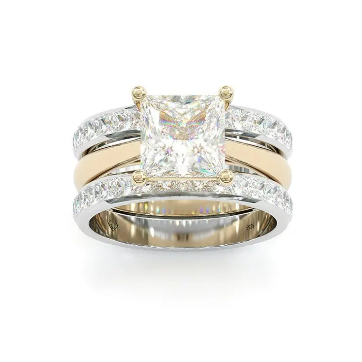 Two Tone Double Layer Ring