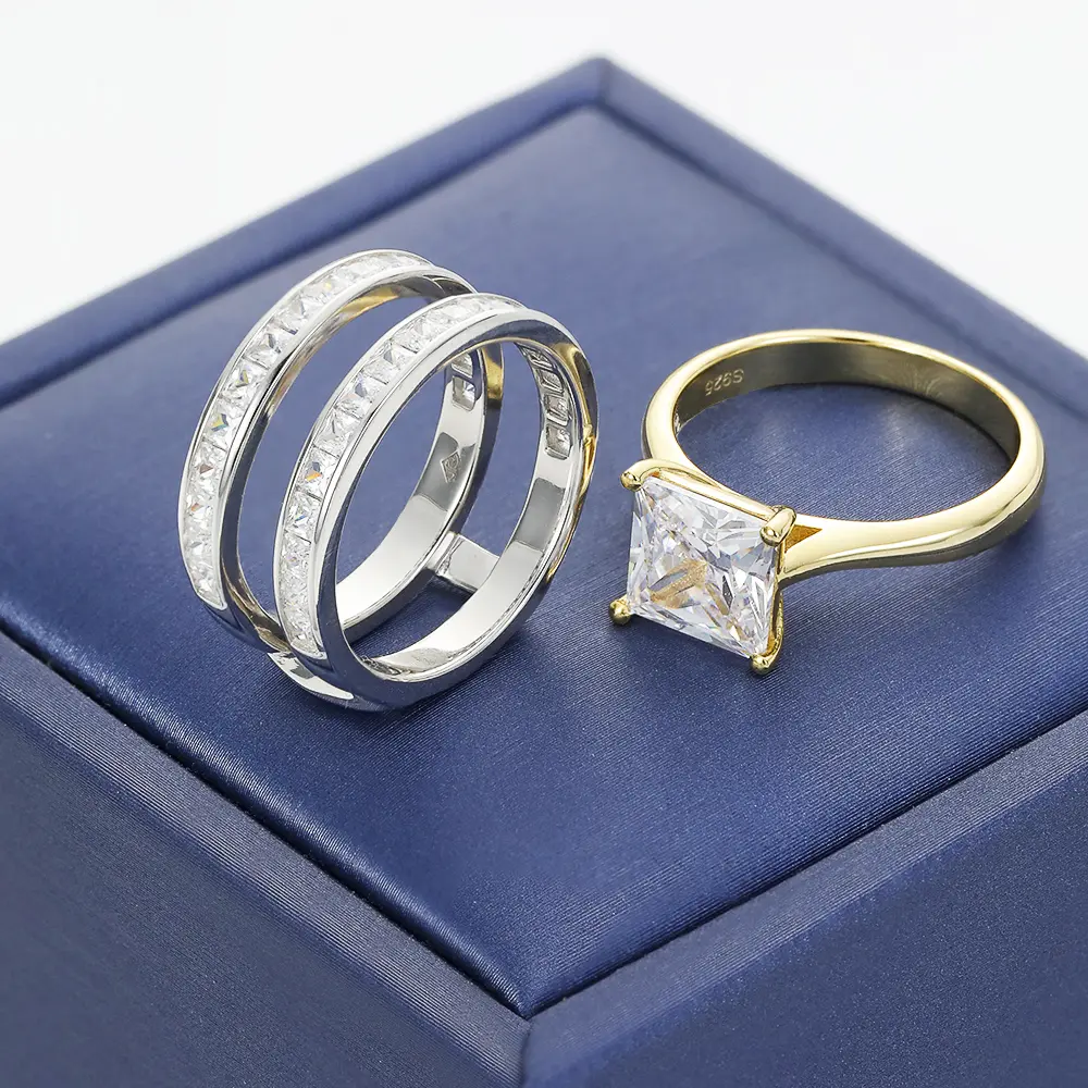 Two Tone Double Layer Ring