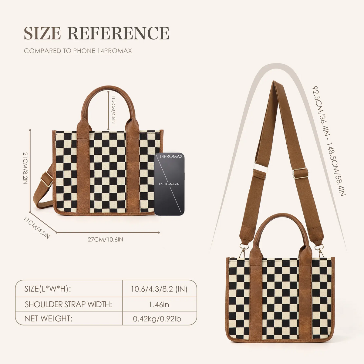Plaid Checkerboard Bag