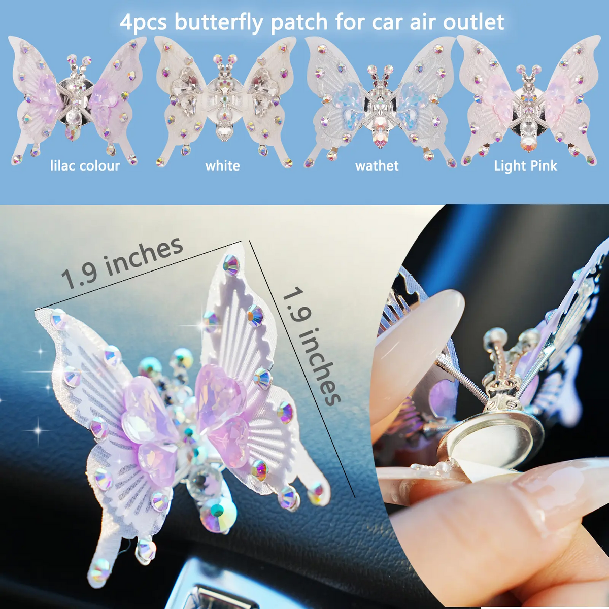4pc Flying Butterfly Decor