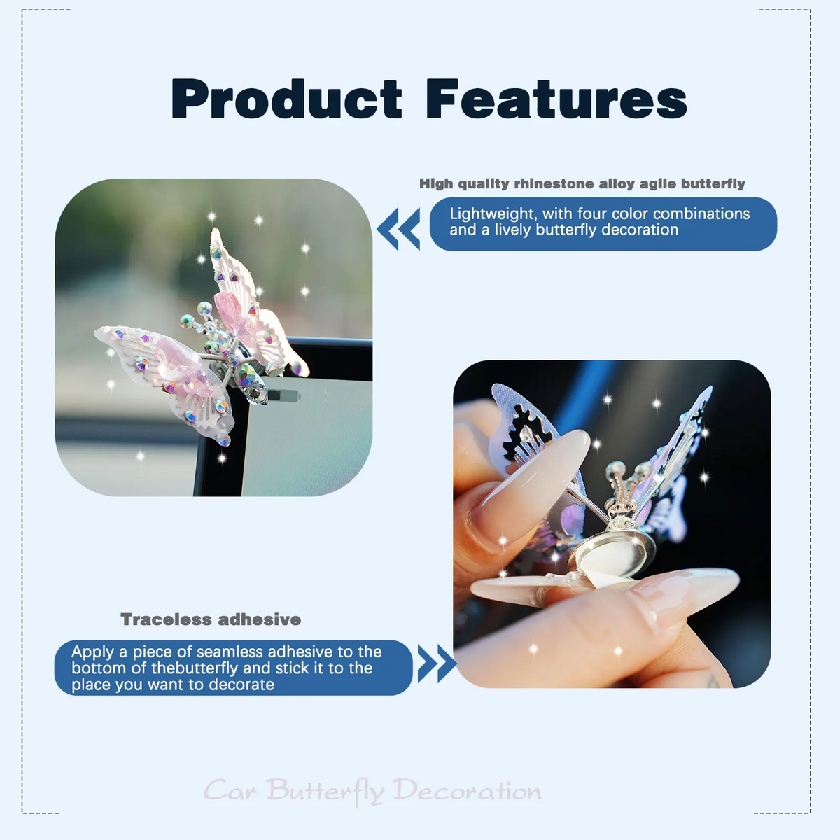 4pc Flying Butterfly Decor