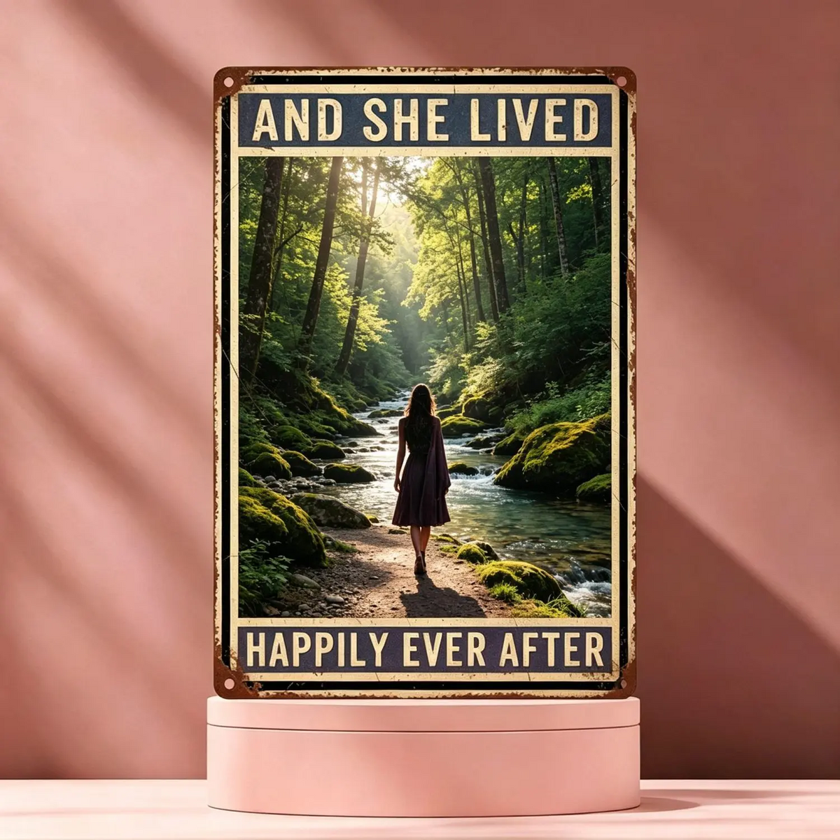 Retro Aluminum Wall Sign