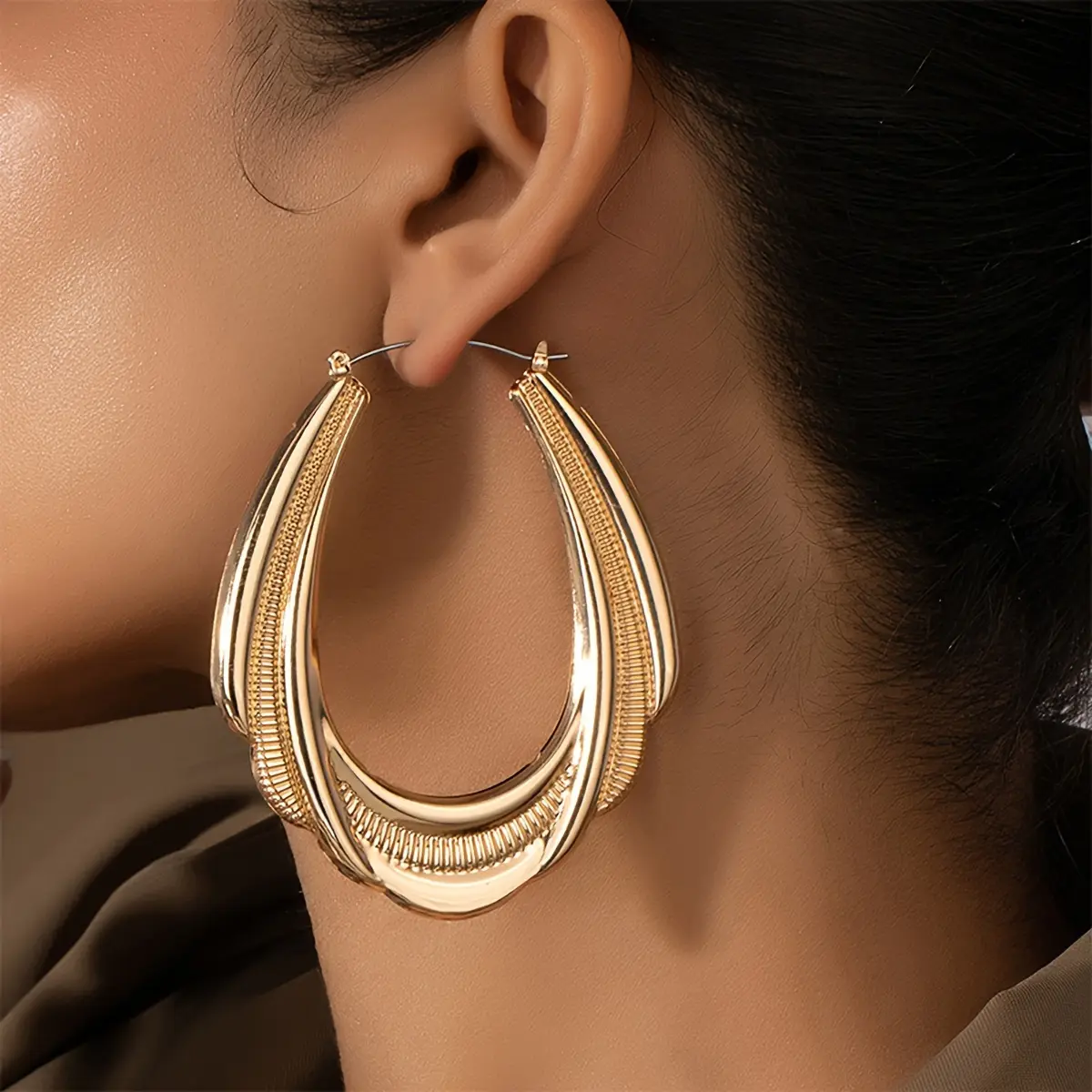 Geometric Hoop Earrings