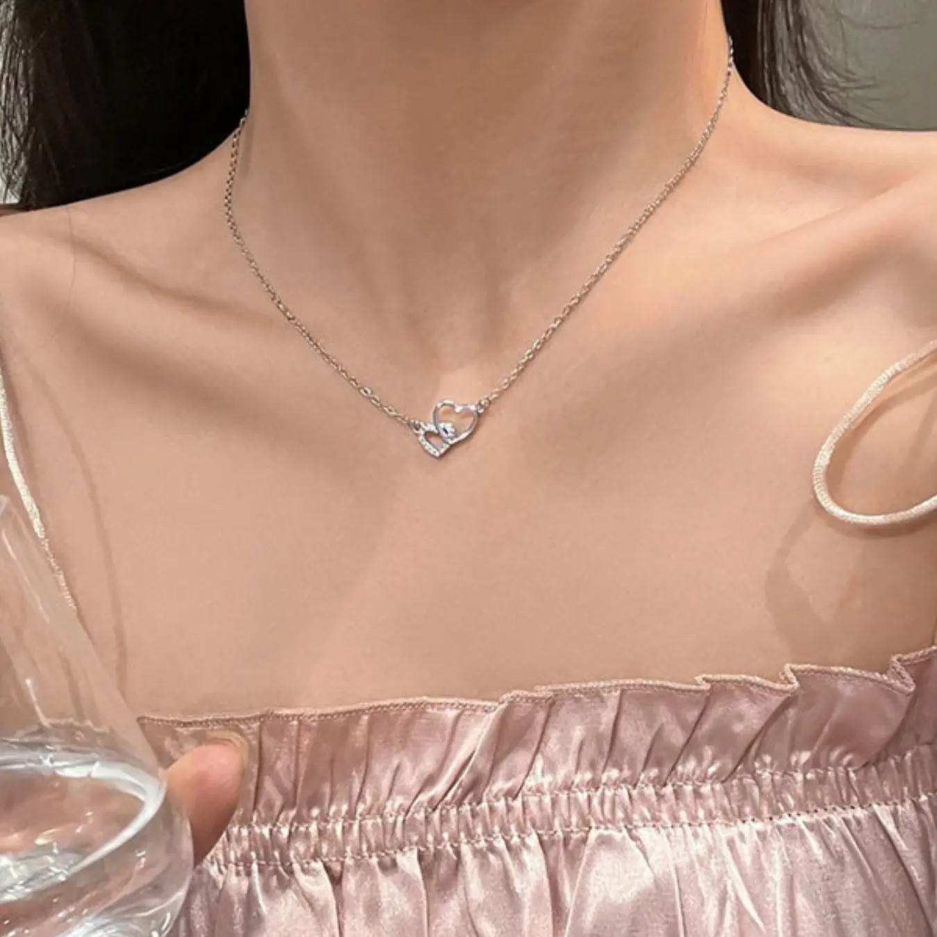 Linked Hearts Necklace