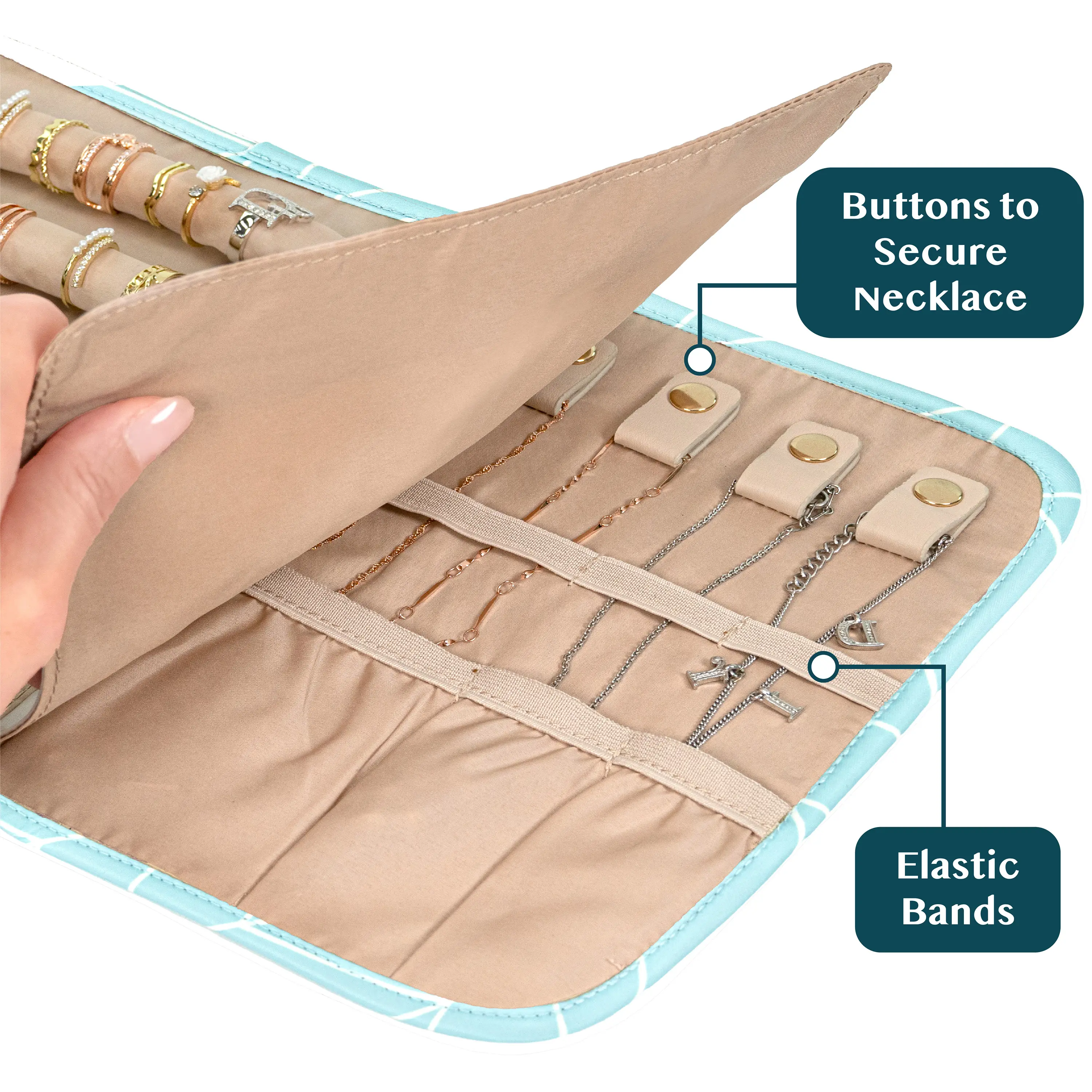 Travel Jewelry Case Organizer